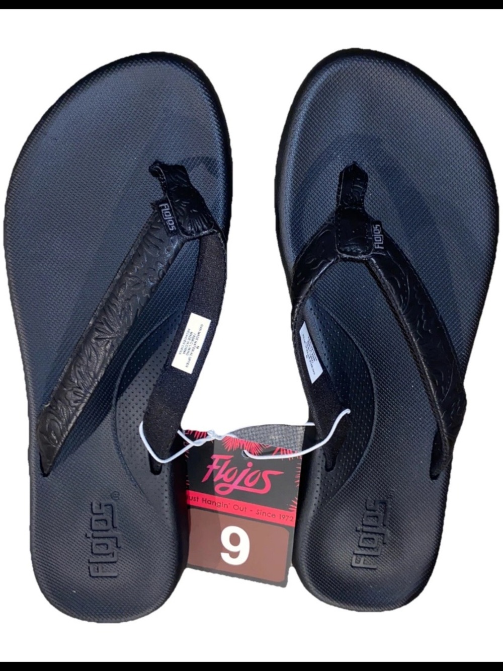 Flojos Black Women's Slip-On Sandal with Cushion Footbed
